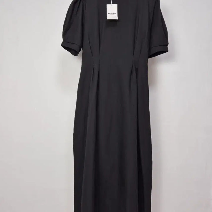 [SOLD OUT] 새상품/ 블랙 퍼프 반팔 롱 원피스