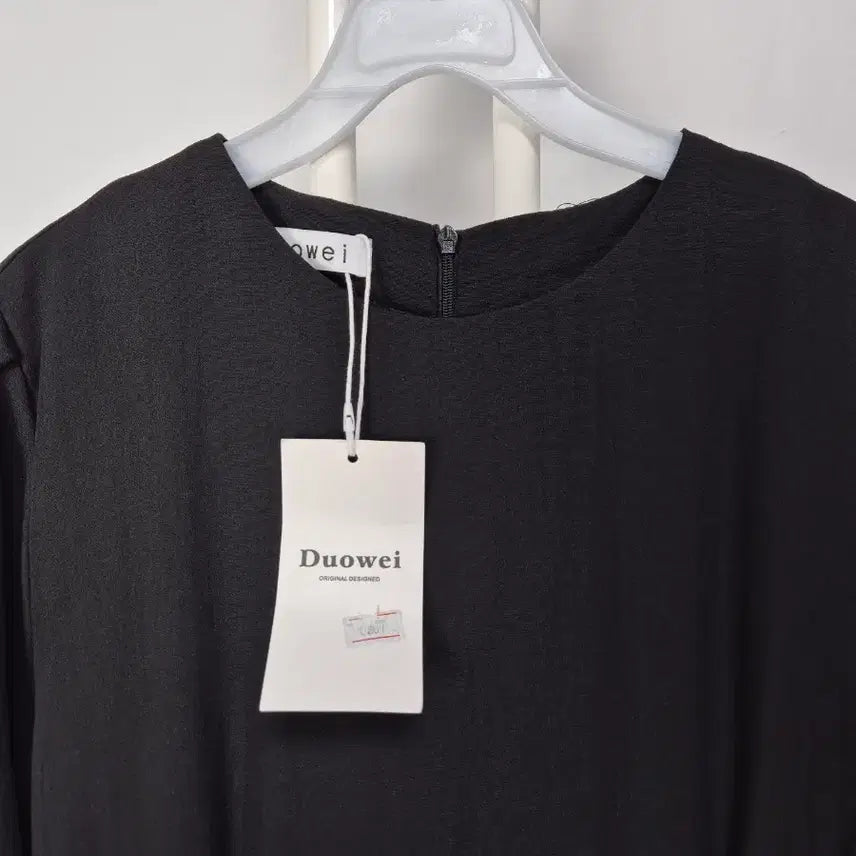 [SOLD OUT] 새상품/ 블랙 퍼프 반팔 롱 원피스