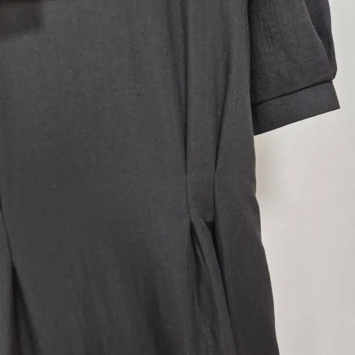 [SOLD OUT] 새상품/ 블랙 퍼프 반팔 롱 원피스
