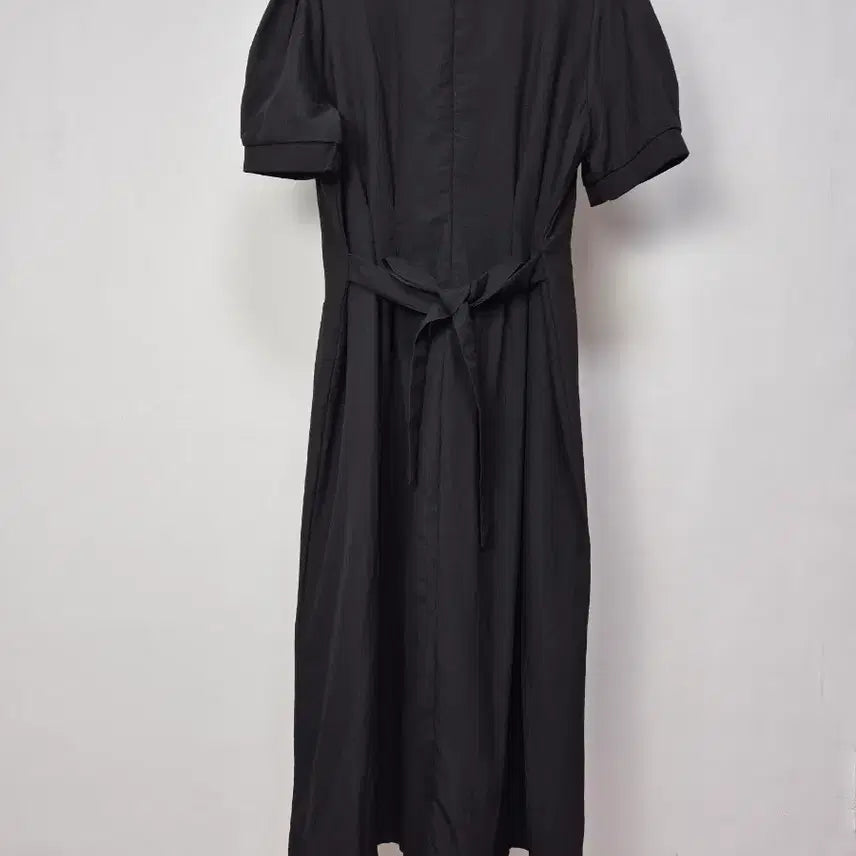 [SOLD OUT] 새상품/ 블랙 퍼프 반팔 롱 원피스