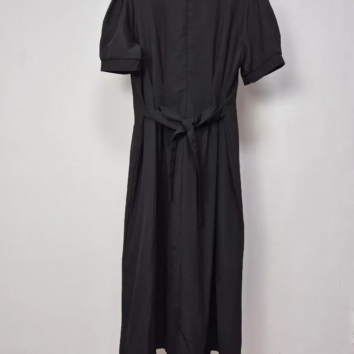 [SOLD OUT] 새상품/ 블랙 퍼프 반팔 롱 원피스