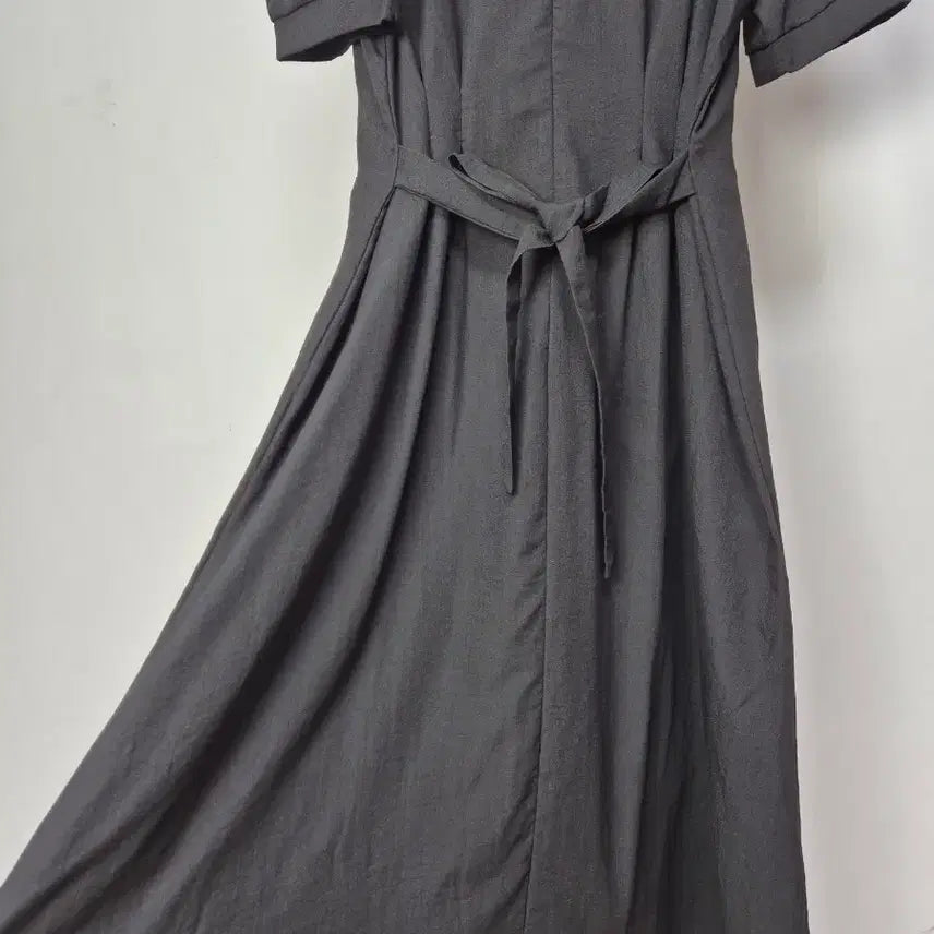 [SOLD OUT] 새상품/ 블랙 퍼프 반팔 롱 원피스