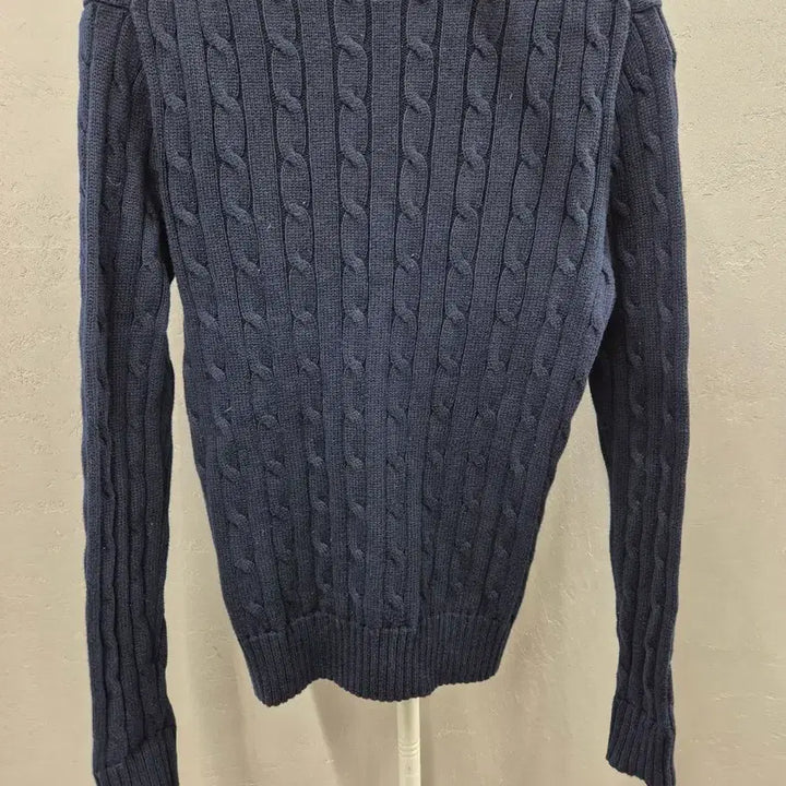 [BUNJANG] Polo Ralph Lauren Navy Cable Knit Sweater / 폴로 랄프로렌 네이비 꽈배기 니트 S
