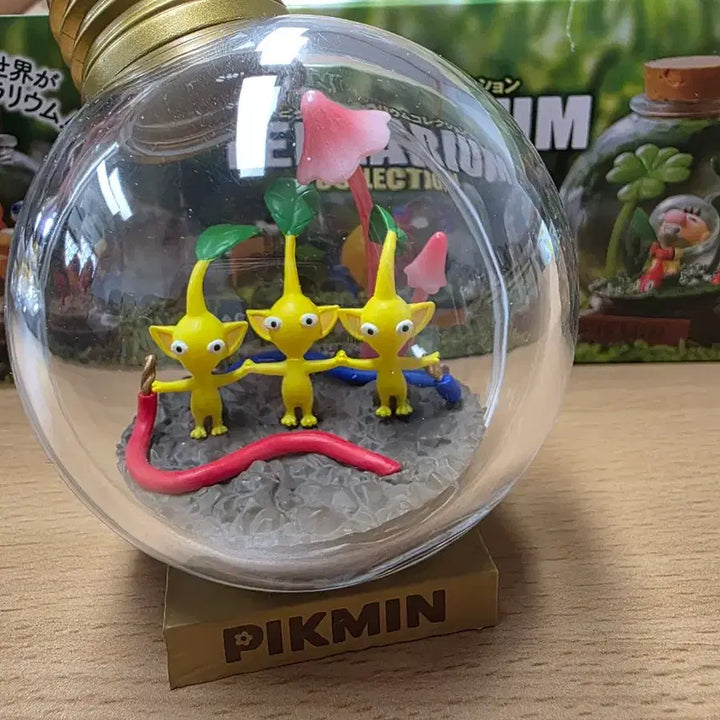 [BUNJANG] Re-Ment Pikmin Terrarium Series 1 Yellow Pikmin Figure / 리멘트 피크민 테라리움 1탄 6번 노란 피크민 진열제품 깨끗함 풀구성