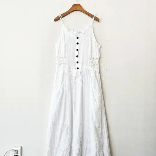 [SOLD OUT] 화이트 캐미솔 원피스
