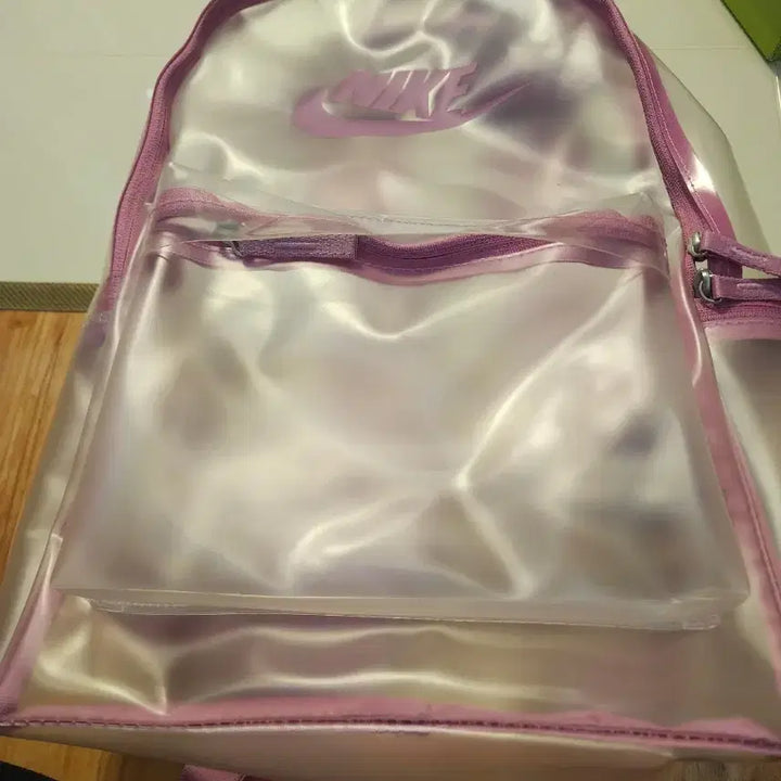 [BUNJANG] Nike Transparent Backpack Pink Bag / (새제품) 나이키 투명 백팩 핑크색 가방 2