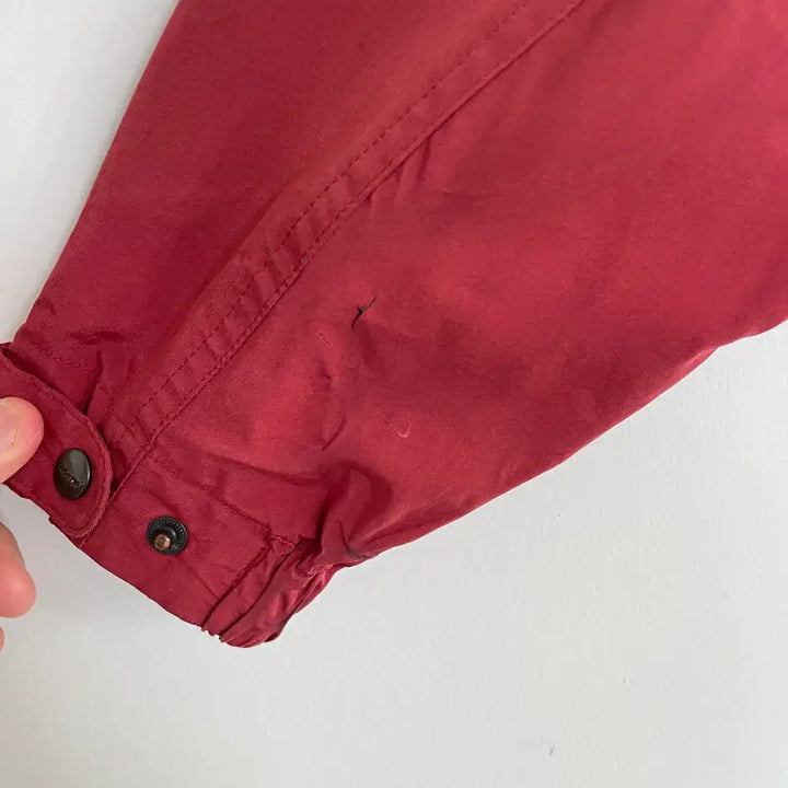 [BUNJANG] Burberry Red Windbreaker Blouson Jacket / 버버리 공용L 레드 바람막이 블루종 자켓