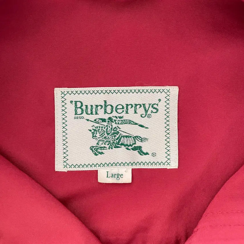 [BUNJANG] Burberry Red Windbreaker Blouson Jacket / 버버리 공용L 레드 바람막이 블루종 자켓