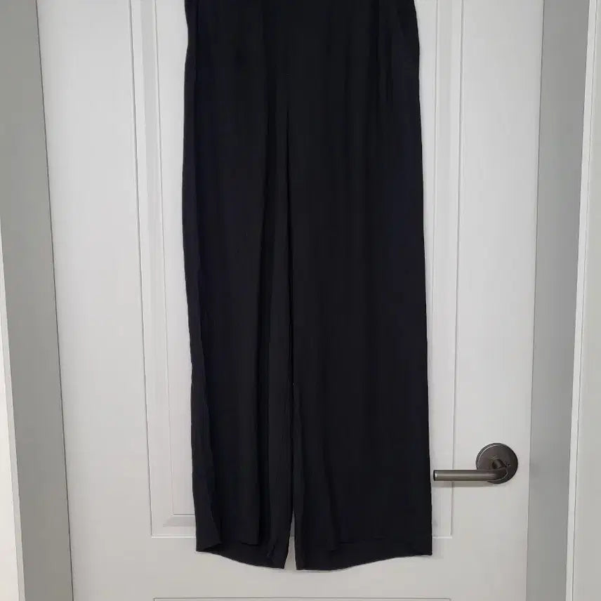 [BUNJANG] Max Studio Black Wide Crop Pants / 맥스스튜디오 검정색 와이드 크롭 팬츠