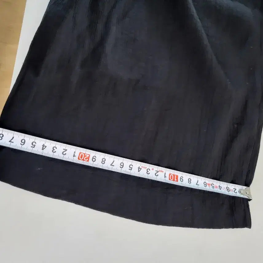 [BUNJANG] Max Studio Black Wide Crop Pants / 맥스스튜디오 검정색 와이드 크롭 팬츠