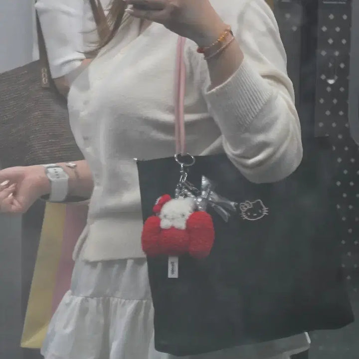 [BUNJANG] Hello Kitty Nylon Shoulder Bag / 헬로키티 숄더백
