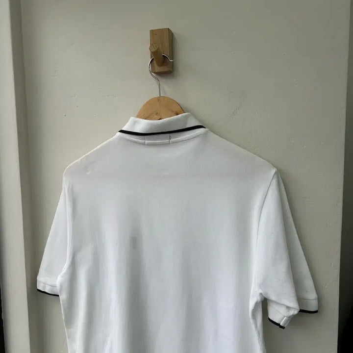 [BUNJANG] Yves Saint Laurent White Short Sleeve Polo Shirt / 16766 - 입생로랑 화이트 반팔 카라티