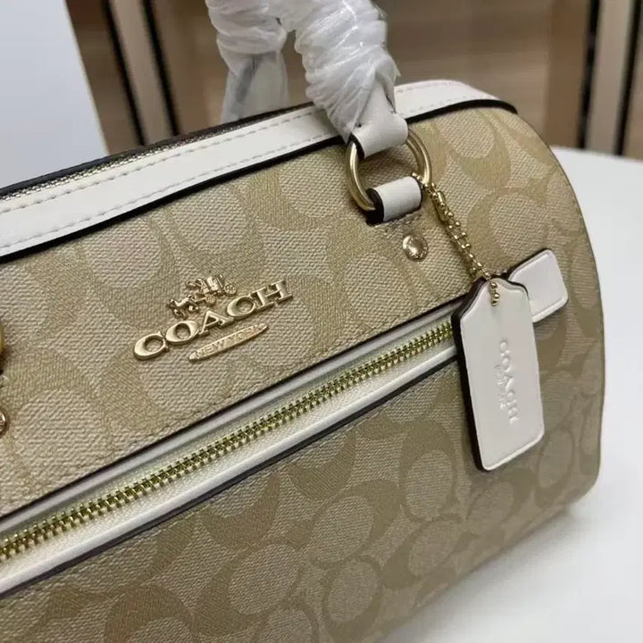 [BUNJANG] Coach Signature Canvas Mini Handbag / 코치  시그니처 캔버스 숄더백 미니 핸드백
