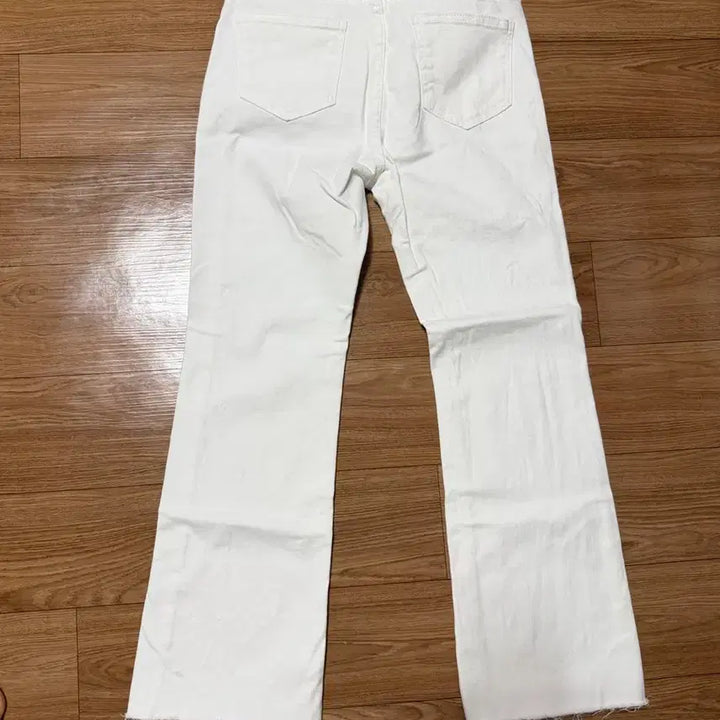 [BUNJANG] White Straight-Leg Pants / 일자 화이트 팬츠