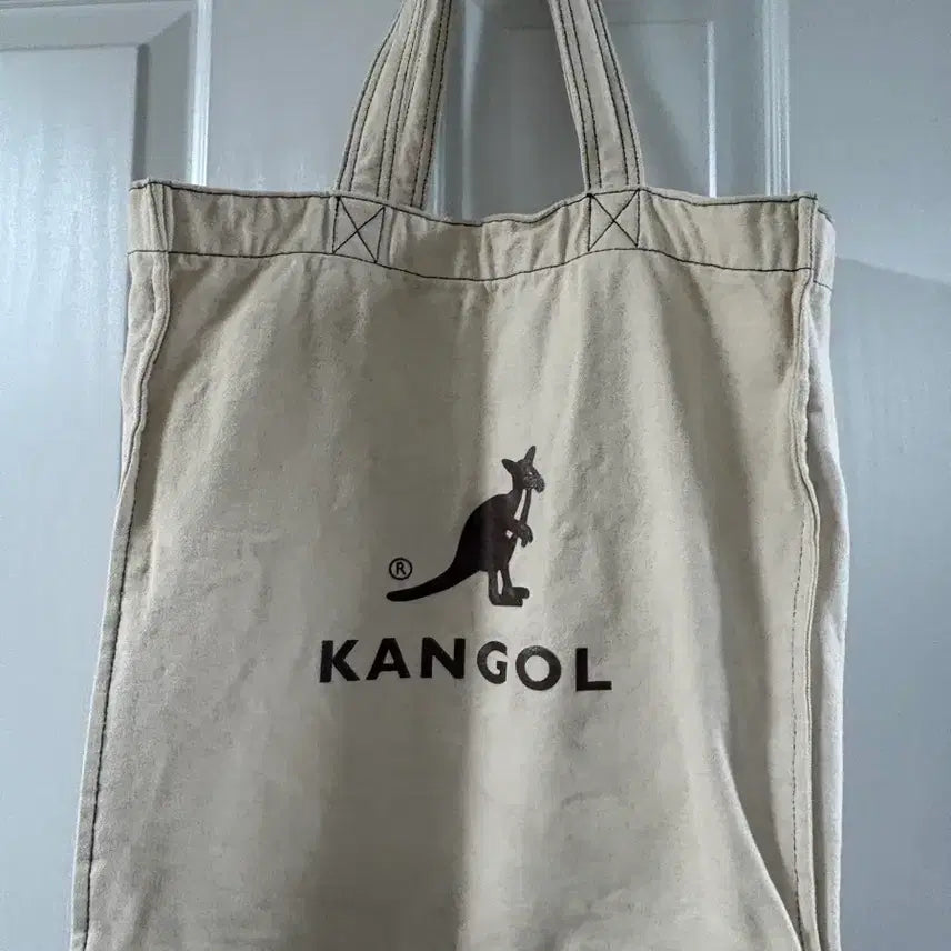[BUNJANG] Kangol Eco Bag Tote Ivory / 캉골 KANGOL 에코백 토트백 아이보리 정품