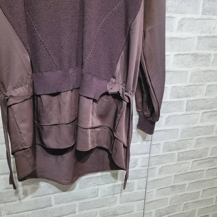 [BUNJANG] Unspecified Long Blouse / ㅊ42 배색 롱블라우스 F