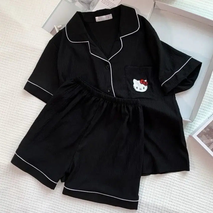 [SOLD OUT] 헬로키티 파자마세트 (블랙 핑크 하얀)