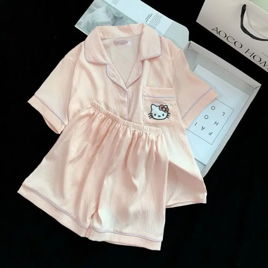 [SOLD OUT] 헬로키티 파자마세트 (블랙 핑크 하얀)