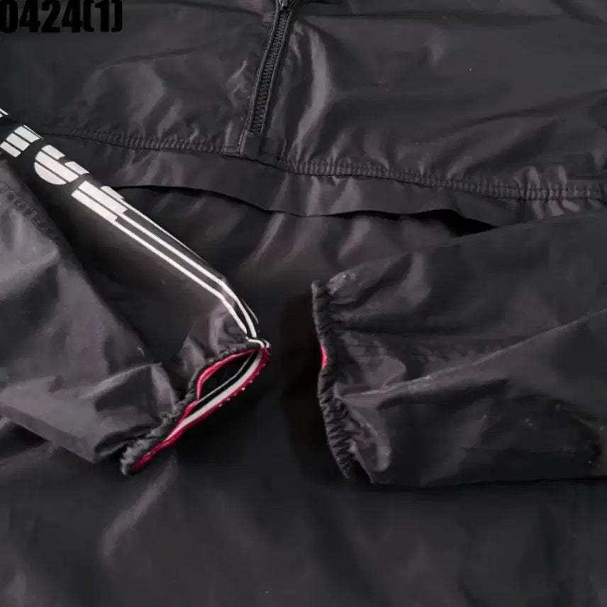 [BUNJANG] Tommy Hilfiger Black Anorak Hooded Windbreaker / 타미힐피거 블랙 아노락 후드 바람막이