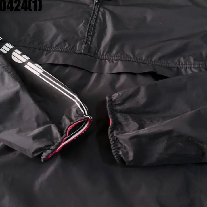 [BUNJANG] Tommy Hilfiger Black Anorak Hooded Windbreaker / 타미힐피거 블랙 아노락 후드 바람막이