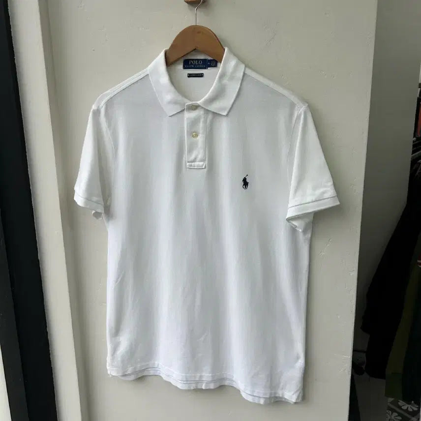 [BUNJANG] Polo Ralph Lauren White Short Sleeve Polo Shirt / 16768 -폴로 랄프로렌 화이트 반팔 카라티