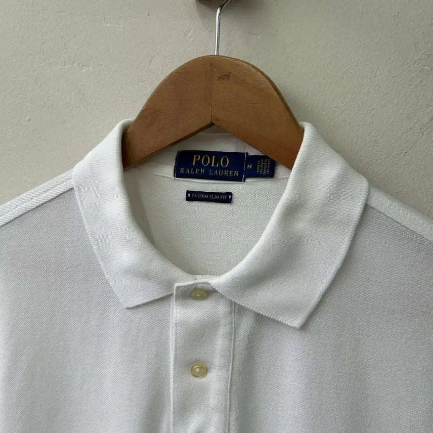 [BUNJANG] Polo Ralph Lauren White Short Sleeve Polo Shirt / 16768 -폴로 랄프로렌 화이트 반팔 카라티