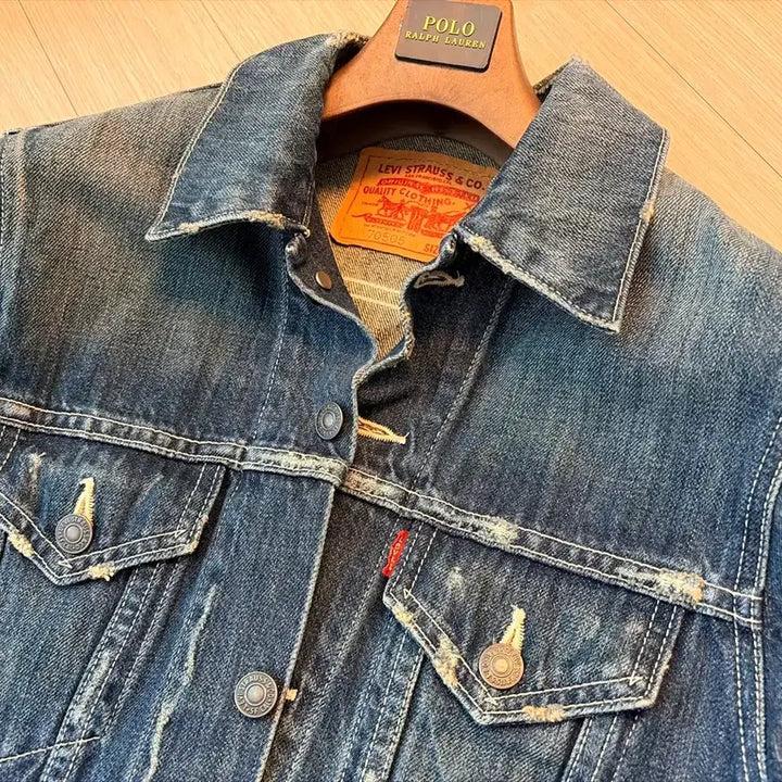 [SOLD OUT] 일본 재팬 리바이스 데님 빈티지 자켓(청 트러커)M(95~100사이즈)