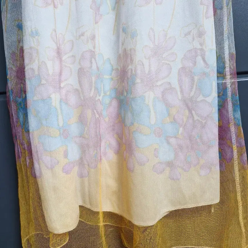 [BUNJANG] Floral Print Layered Slip Dress / 플라워 프린트 레이어드 슬립. 4455.     84