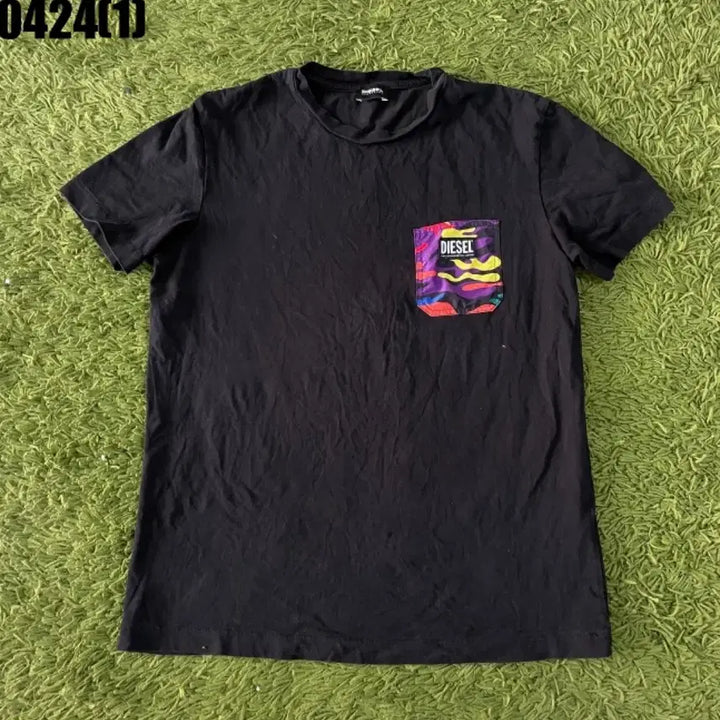 [BUNJANG] Diesel Pocket Short Sleeve T-Shirt Black / 디젤 포켓 반팔 티셔츠 블랙
