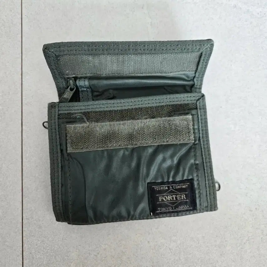 [BUNJANG] Porter Tanker Wallet Sage Green / 포터 탱커 지갑 세이지그린