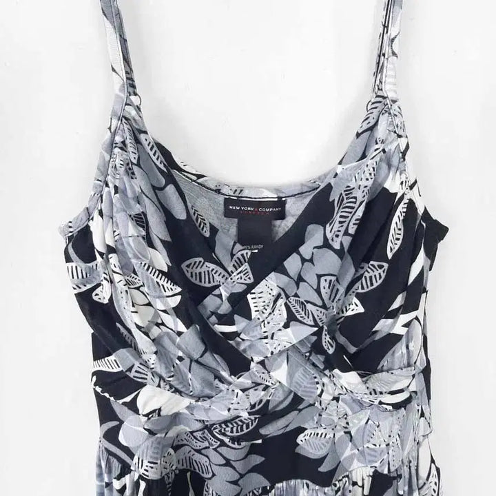 [BUNJANG] New York Company Patterned Long Bustier Dress XS / 뉴욕컴퍼니 패턴 롱 뷔스티에원피스 XS