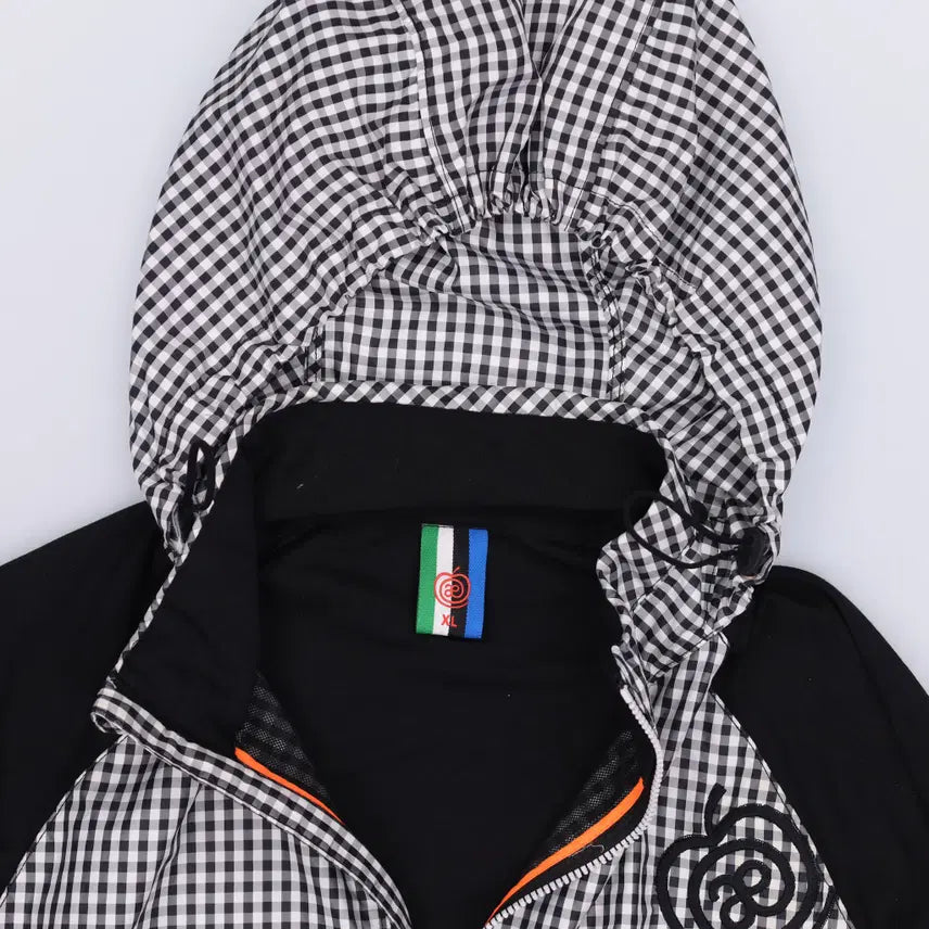 [BUNJANG] XL 애플라인드 체크 바람막이 0424H1 / XL 애플라인드 체크 바람막이 0424H1