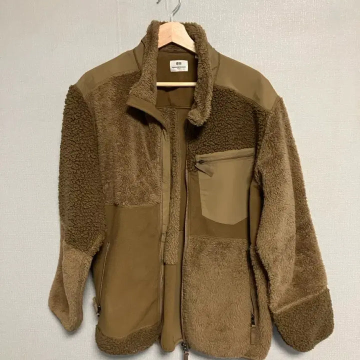[BUNJANG] Uniqlo x Engineered Garments Fleece Jacket L Brown / 유니클로 X 엔지니어드 가먼츠 플리스 자켓 L 브라운