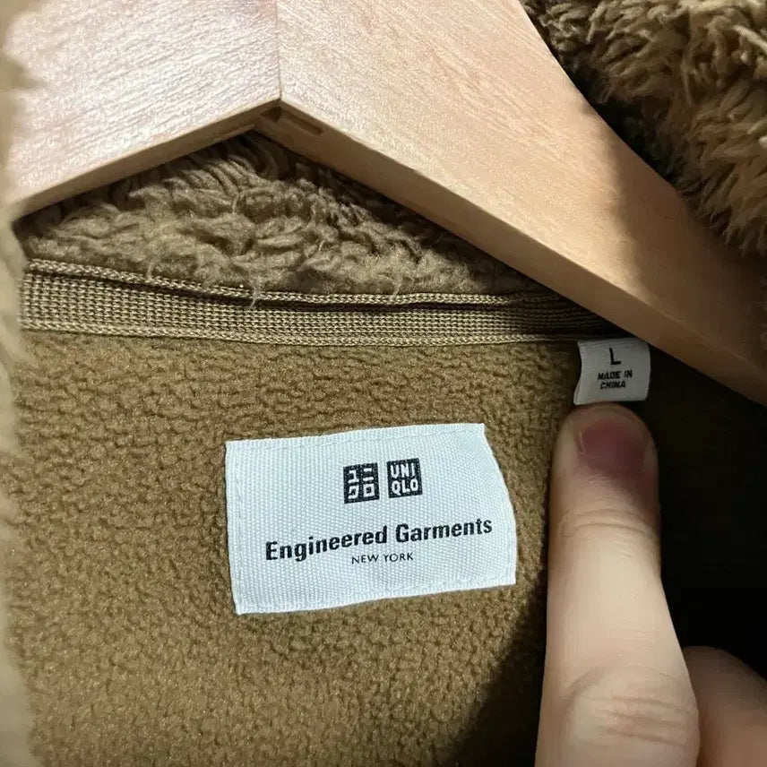 [BUNJANG] Uniqlo x Engineered Garments Fleece Jacket L Brown / 유니클로 X 엔지니어드 가먼츠 플리스 자켓 L 브라운