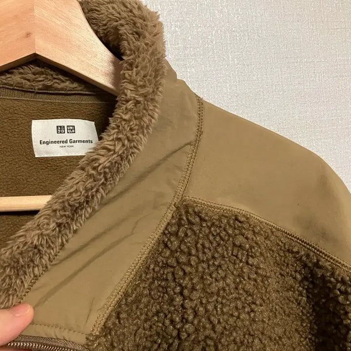 [BUNJANG] Uniqlo x Engineered Garments Fleece Jacket L Brown / 유니클로 X 엔지니어드 가먼츠 플리스 자켓 L 브라운