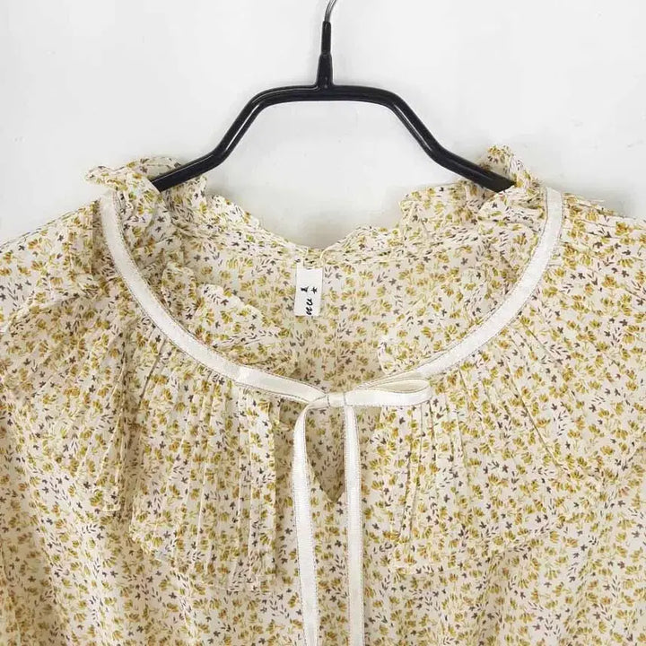 [BUNJANG] Floral Print Frill Dress / 여성 잔꽃 프릴 원피스