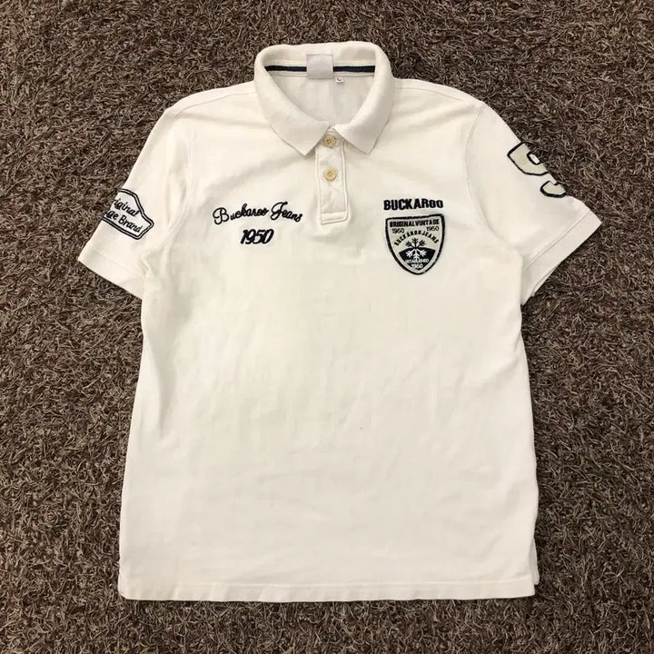 [BUNJANG] Buckaroo Patch Collar Short Sleeve T-shirt / L 버커루 패치 카라 반팔 티셔츠