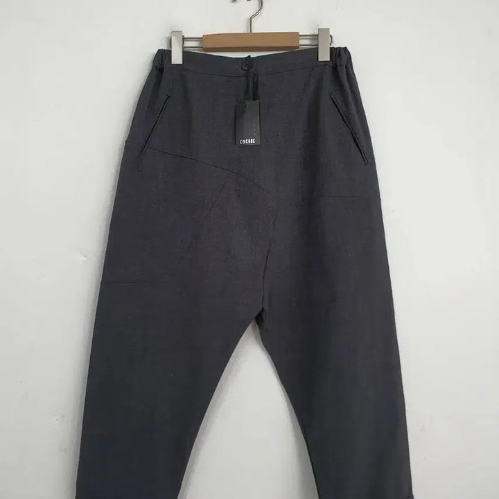 [SOLD OUT] cmcube 여성 미사용 그레이 배기핏 8부 바지 29-30
