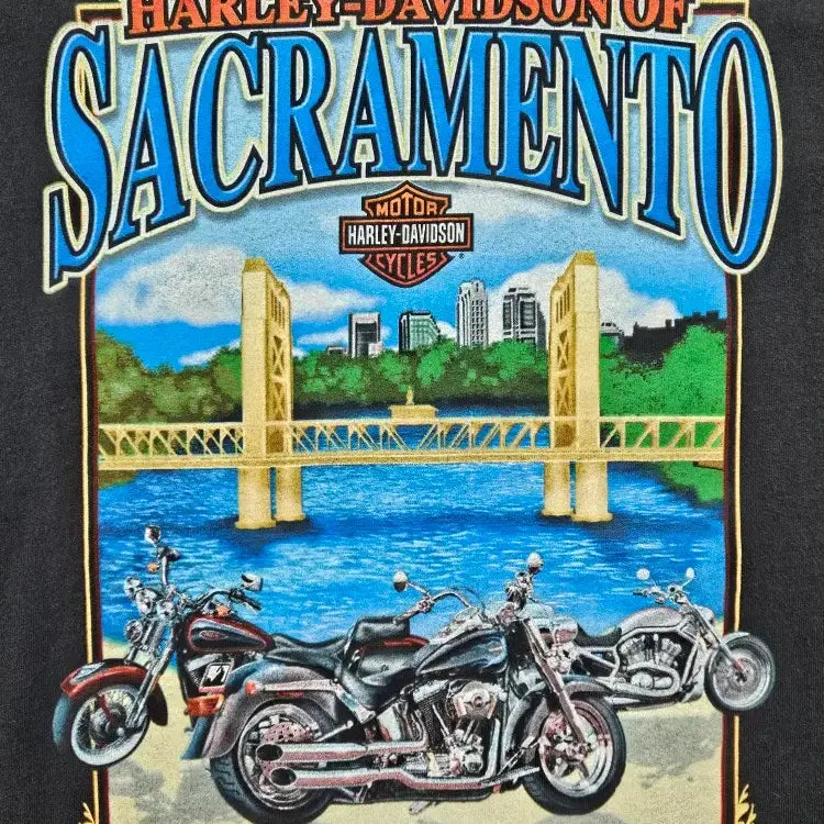 [BUNJANG] Harley Davidson Short Sleeve T-Shirt (L) / 할리데이비슨 반팔 티셔츠 ( L ) / 11970