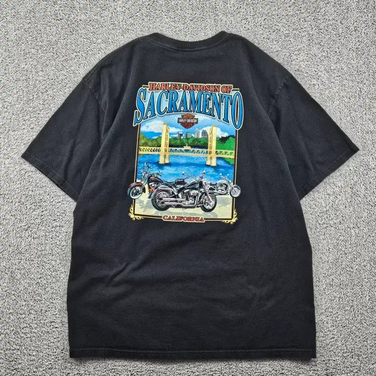 [BUNJANG] Harley Davidson Short Sleeve T-Shirt (L) / 할리데이비슨 반팔 티셔츠 ( L ) / 11970