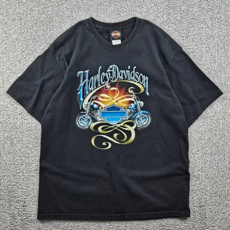 [BUNJANG] Harley Davidson Short Sleeve T-Shirt (L) / 할리데이비슨 반팔 티셔츠 ( L ) / 11970