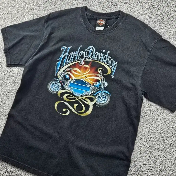 [BUNJANG] Harley Davidson Short Sleeve T-Shirt (L) / 할리데이비슨 반팔 티셔츠 ( L ) / 11970