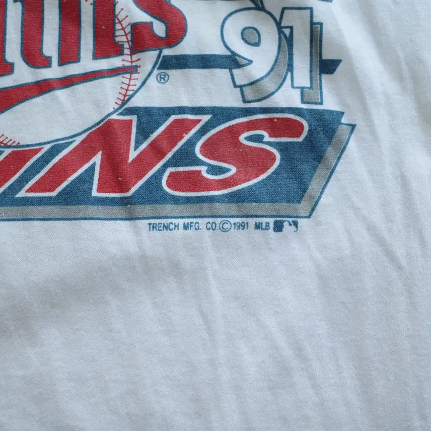 [BUNJANG] 90s 미네소타 트윈스 월드시리즈 싱글스티치 티셔츠 / 90s 미네소타 트윈스 월드시리즈 싱글스티치 티셔츠