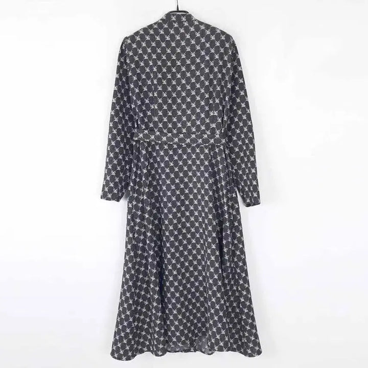 [SOLD OUT] 시크라인 패턴 롱원피스 XL