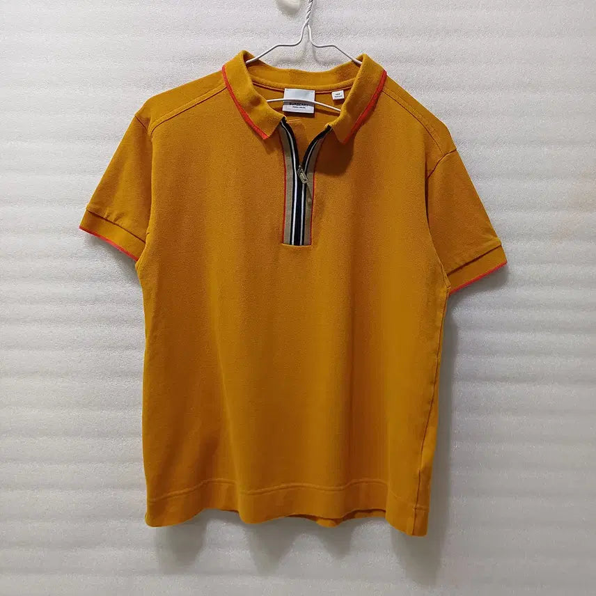 [SOLD OUT] 국내 버버리 얇은 면 카라 반팔 티 여성 XS- S 여아 14Y 사랑봉봉