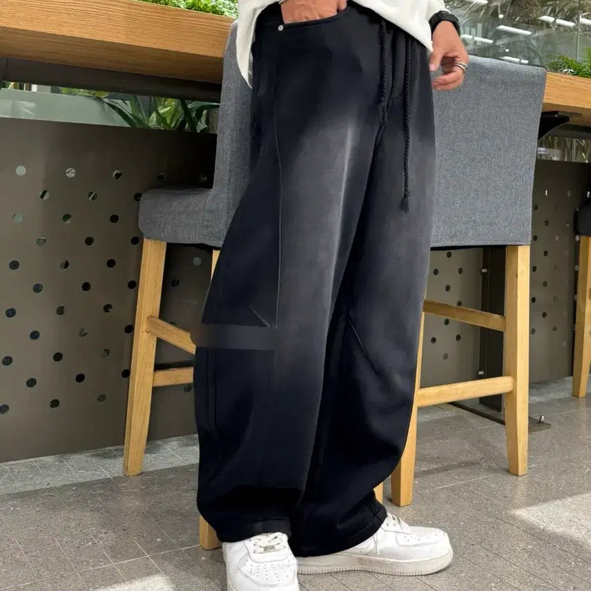 [SOLD OUT] 그레이 워싱 트레이닝 팬츠 와이드