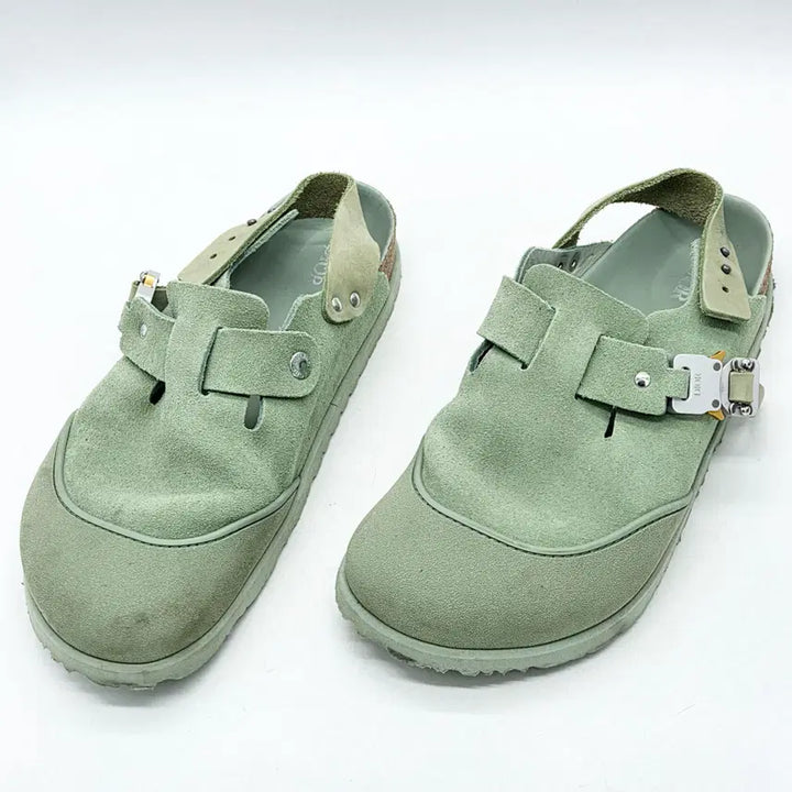 [SOLD OUT] 디올 x 버켄스탁 토키오 뮬 파스텔 그린 누벅 카프스킨 (43)