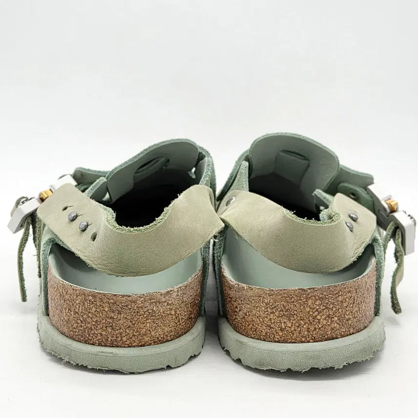 [SOLD OUT] 디올 x 버켄스탁 토키오 뮬 파스텔 그린 누벅 카프스킨 (43)
