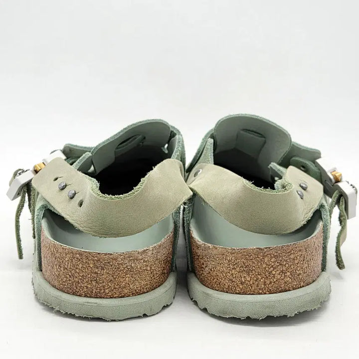[SOLD OUT] 디올 x 버켄스탁 토키오 뮬 파스텔 그린 누벅 카프스킨 (43)