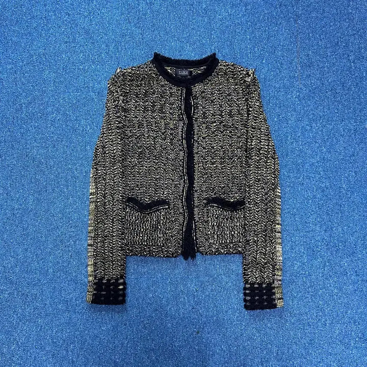 [BUNJANG] TIME Tweed Knit Jacket / 타임 트위드 니트 자켓